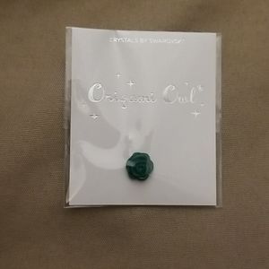 Green Rose Floating Charm